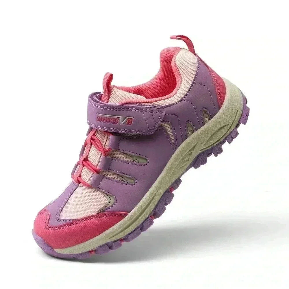 NEW Nortiv8 Kids Non Slip Hiking Shoes Pink Purple Girls Kids Sz 4